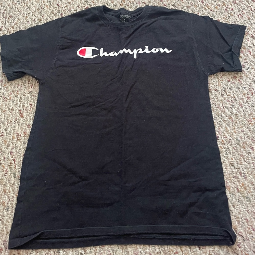 Champion Black T-Shirt - Medium - Picture 1 of 2